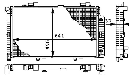 Mercedes Radiator 2105001203 - Behr Premium 376712581